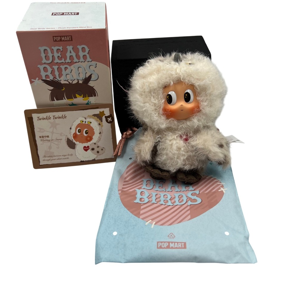 POP MART Dear Birds Twinkle Twinkle Waiting in Snow Plush Pendant Figure